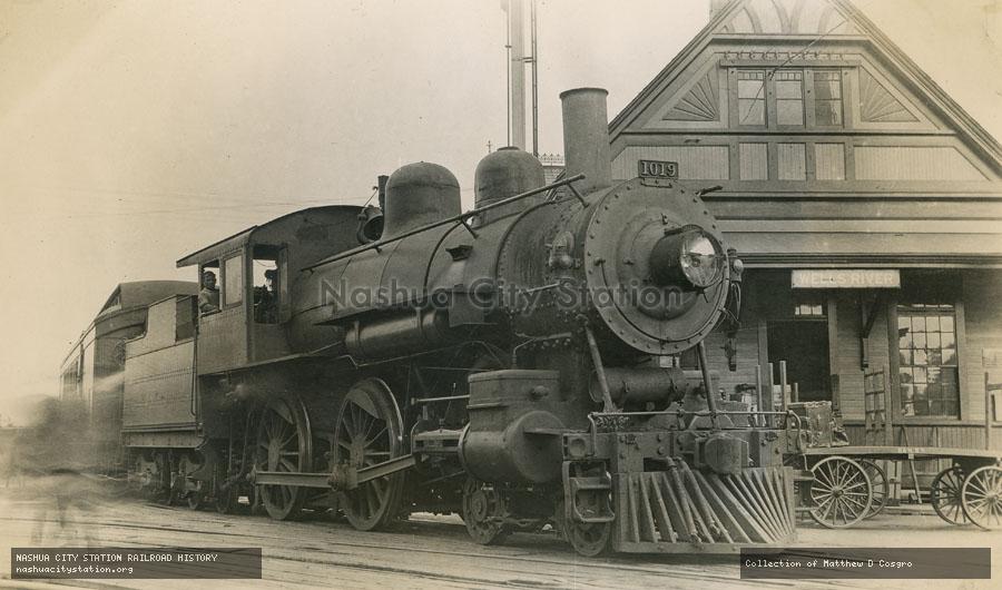Postcard: Boston & Maine Railroad #1019 at Wells River, Vermont